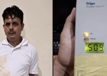 Capturan a conductor ebrio en Arambala, Morazán; presentaba 509 grados de alcohol